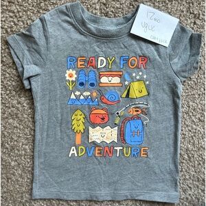 12mo. Like new Ready for adventure Boys Tee